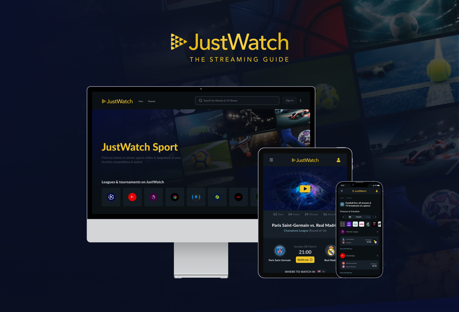 JustWatch Launches Streaming Guide For Sports | That's All Sport