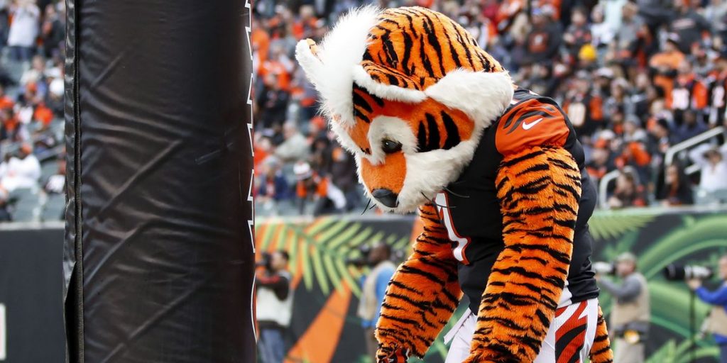 The NFL Mascot for the Cincinnati Bengals