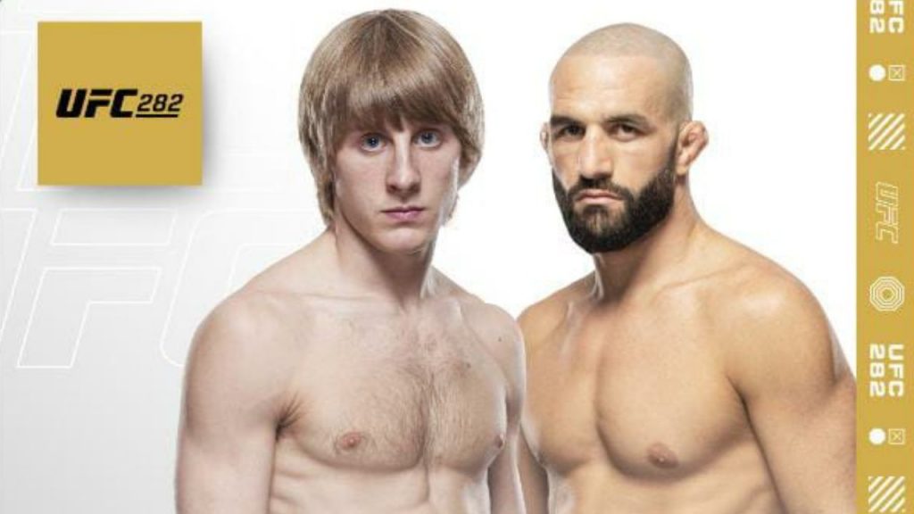 Paddy Pimblett Vs. Jared Gordon at UFC 282