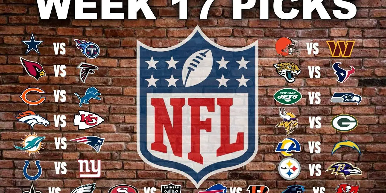 NFL Week 17 overview and predictions That's All Sport