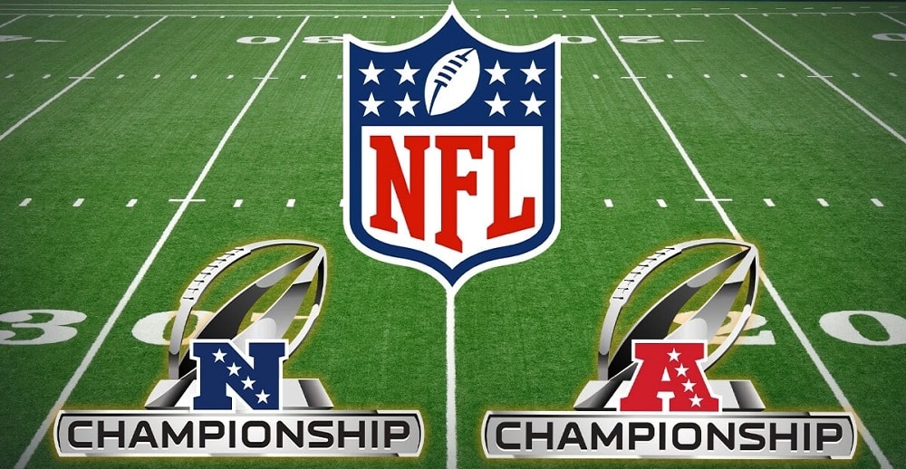 NFL Conference Championships on field