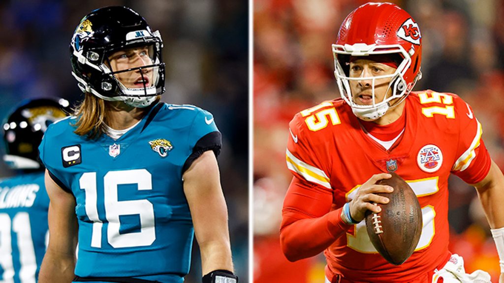 Trevor Lawrence and Patrick Mahomes will meet in the 2023 Divisional Round playoff game