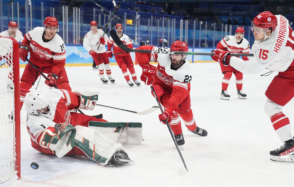 Beijing 2022 Olympics: men's ice hockey preliminary round, Denmark vs ROC