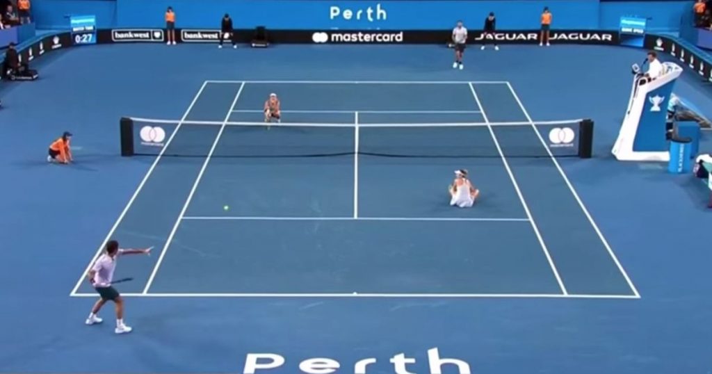 Tennis being played at the Australian Open