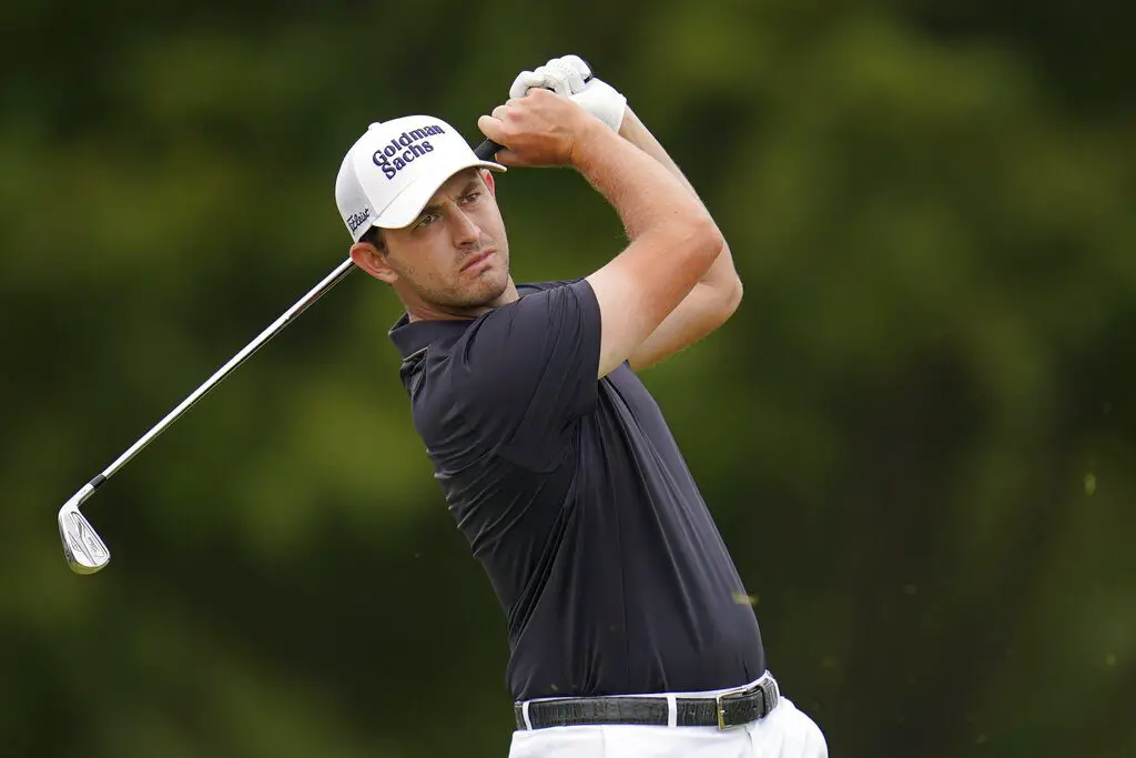 Patrick Cantlay swinging a club - One of the favourites for the 2023 PGA Championship