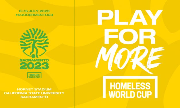The 2023 Sacramento Homeless World Cup unveils new logo