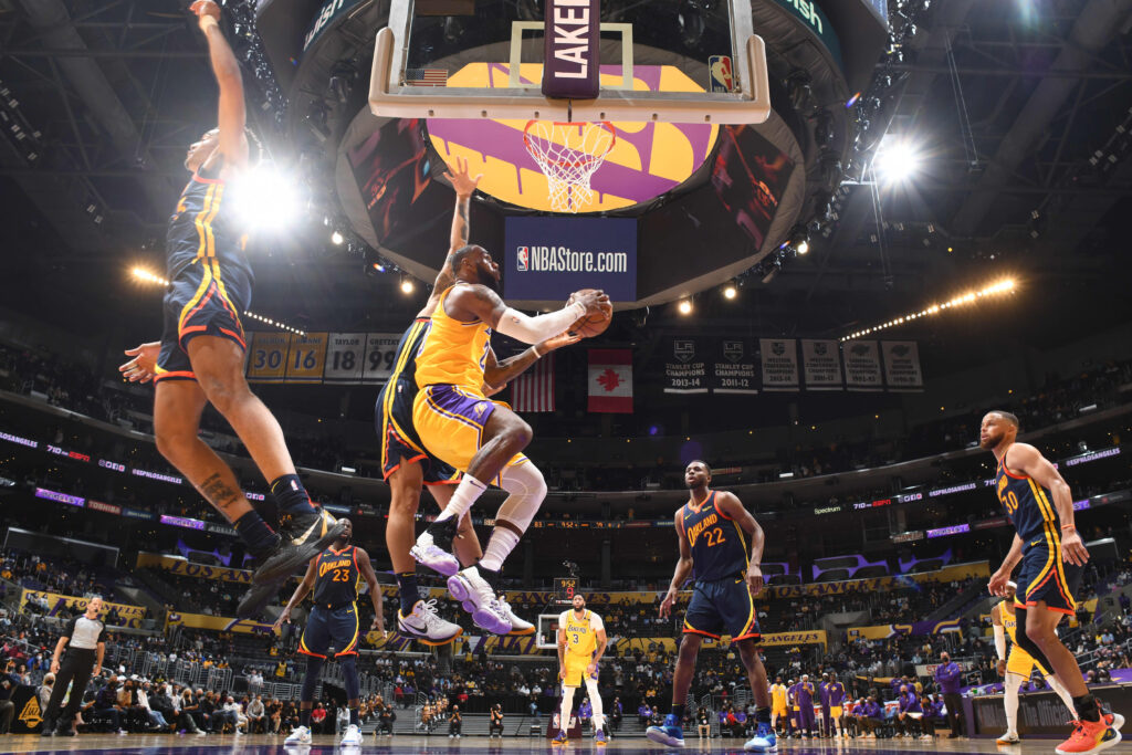 NBA Game between Lakers and Oakland