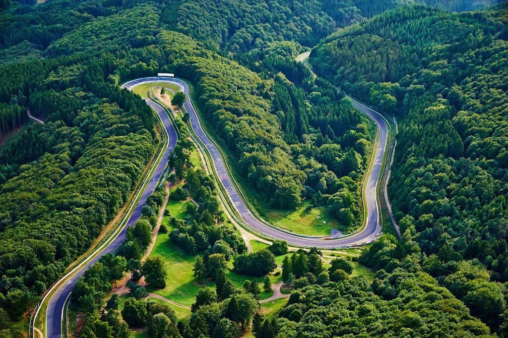 Nürburgring Nordschleife, Germany is one of the most iconic racetracks in the world