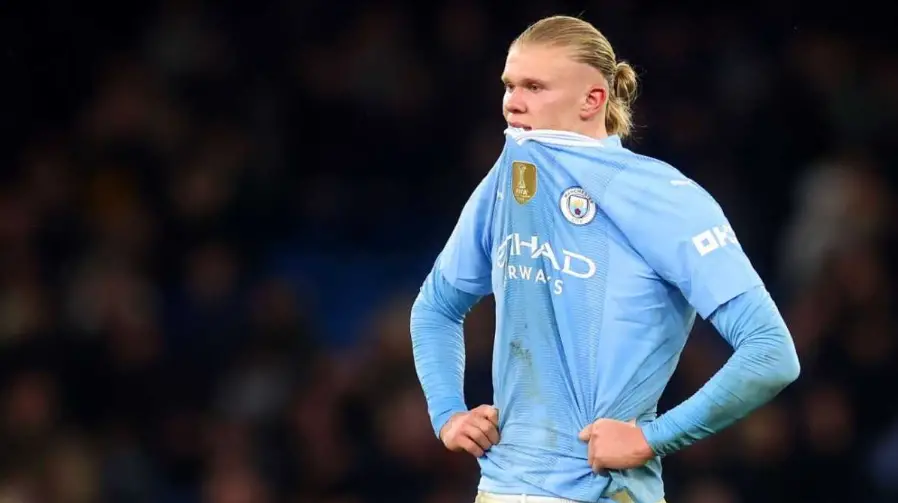 Haaland wasn’t best pleased after City drew 1-1 with Chelsea at the weekend.