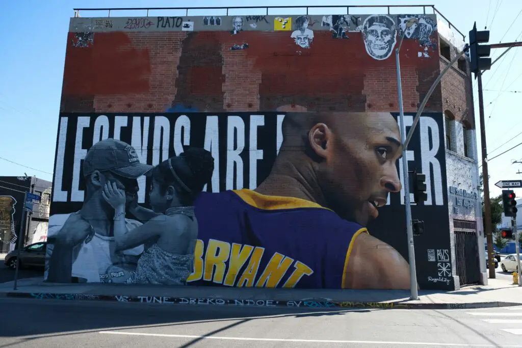 Basketball Mural of Kobe Bryant