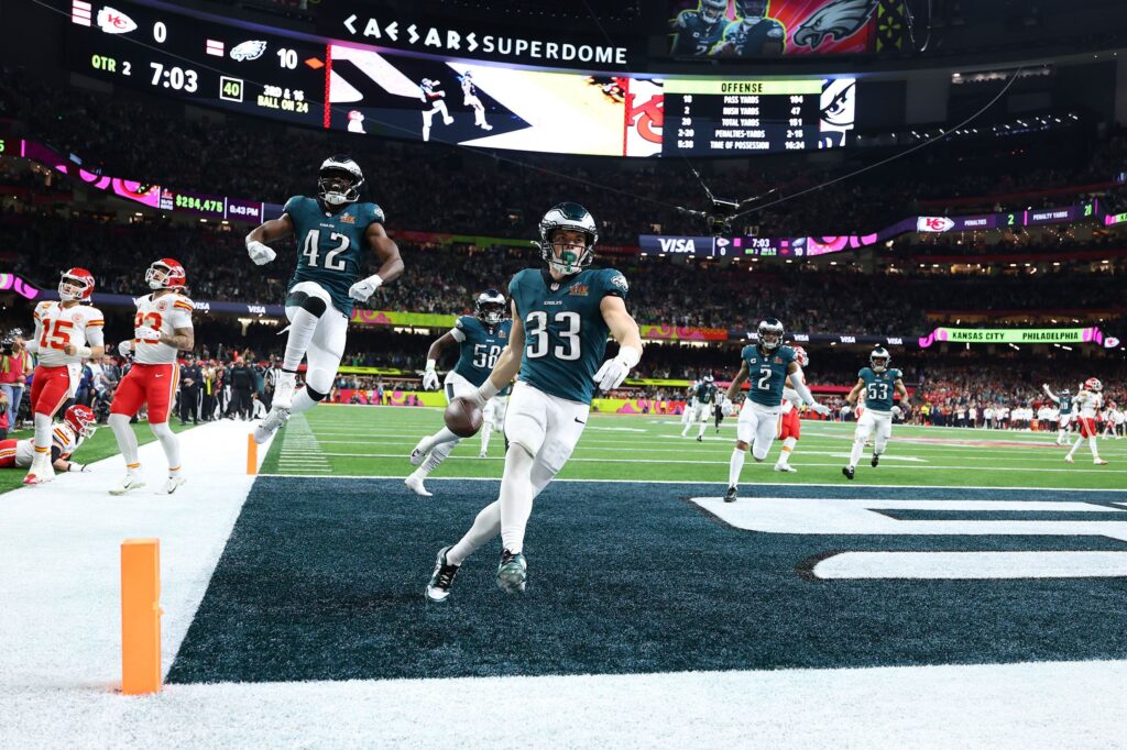 The Philadelphia Eagles win Super Bowl LIX with a dominant performance against the Kansas City Chiefs